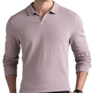 damensch-statement-waffle-johnny-collar-full-sleeve-polo-with-premium-cotton-blend-waffle-texture-colours-by-high-iq-dyes-heavy-weight-fabric-t-shirt-for-men