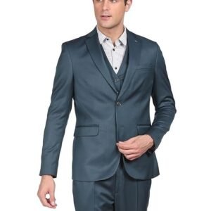 arrow-cotton-men-dark-green-reversible-waistcoat-notch-lapel-collar-formal-suit-business-pants-set