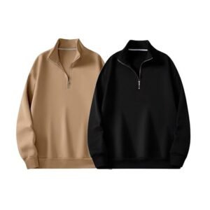 trillion-half-zipper-solid-sweatshirt-for-men-pack-of-2