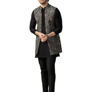 kisah-mens-kurta-jacket-trouser-set-multi-cotton-blend-printed-regular-fit-mandarin-collar-long-sleeves