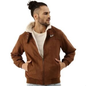 campus-sutra-mens-front-zipper-jacket-with-fleece-for-casual-wear-long-sleeve-high-neck-zipper-closure-suede-jacket-crafted-with-comfort-fit-for-everyday-wear