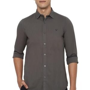 Allen Solly Men Cotton Plain Slim Fit Shirt