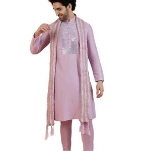 kisah-men-onion-pink-embellished-kurta-churidar-dupatta-set-with-mirror-work