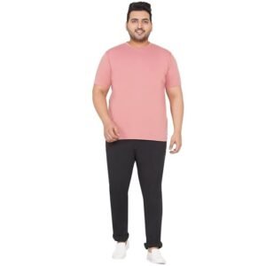 john-pride-plus-size-mens-stretchable-mid-rise-comfort-fit-clean-look-black-cotton-jeans-for-men