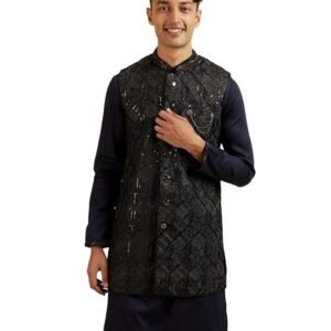manyavar-mens-velvet-embroideredsequins-jacket-set