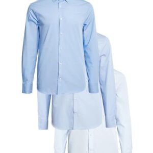 marks-spencer-mens-solid-polyester-blend-collared-neck-slim-fit-easy-iron-shirt