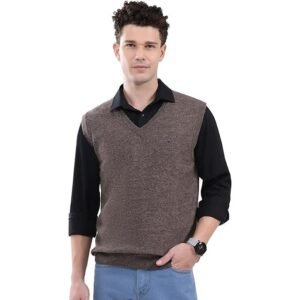 monte-carlo-mens-regular-fit-sweater-solid-pattern-pull-on-closure-with-sleeveless-v-neck-classic-sleeveless-sweater-for-men