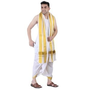 prakasam-cotton-men-cotton-panjakejam-ready-to-wear-casual-style-dhoti-towel-set-with-pocket