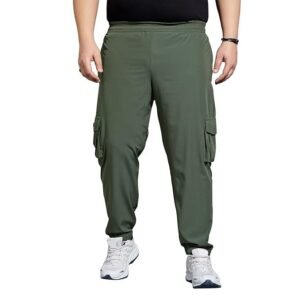 Bigbanana Plus Size Men's Regular Fit Solid Trackpants