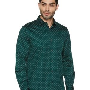 Allen Solly Men Cotton Regular Fit Printed Formal Ceremonial Shirt